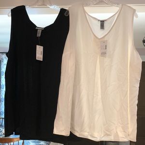 Catherine’s black and cream camisoles 3x